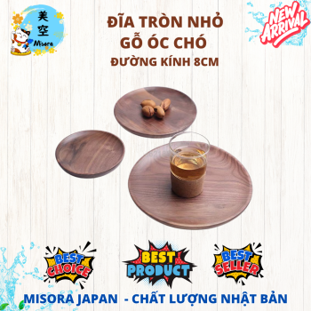 đĩa tròn bằng gỗ tự nhiên, decor, đựng bánh