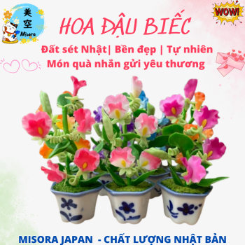 hoa đất sét handmade đẹp tinh tế , món quà tặng bạn gái