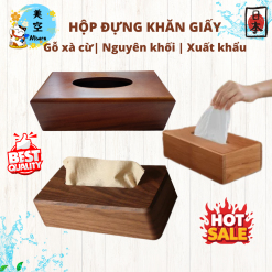 hộp đựng khăn giấy gỗ xà cừ đẹp hộp giấy gỗ nguyên khối cao cấp,hộp đựng khăn decor bàn ăn