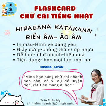 phản hồi của khách hàng khi sử dụng flashcard hiragana-katakana