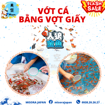 Vợt giấy bằng vợt cá là trò chơi thu hút trẻ em và cả người lớn