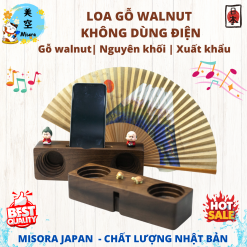 loa gỗ kích âm thời thượng, loa gỗ không dùng điện cho smartphone, loa gỗ nghe nhạc điện thoại phong cách cổ điển, loa gỗ cổ điển trang trí phòng