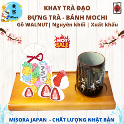 khay trà đạo Nhật Bản bằng gỗ, khay gỗ uống trà phong cách Nhật, khay trà gỗ kiểu Nhật sang trọng, khay gỗ đẹp dùng trà và decor