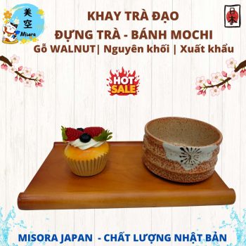 khay trà đạo Nhật Bản bằng gỗ, khay gỗ uống trà phong cách Nhật, khay trà gỗ kiểu Nhật sang trọng, khay gỗ đẹp dùng trà và decor
