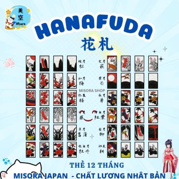 Bài hoa Hanafuda Nhật Bản truyền thống- 12 tháng