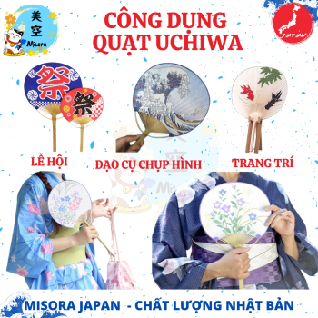 Quạt uchiwa nhiều công dụng
