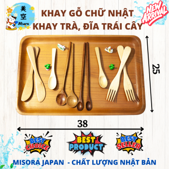 Khay đựng muỗng nĩa gỗ
