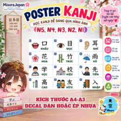 Poster kanji- chinh phục kanji dễ dàng