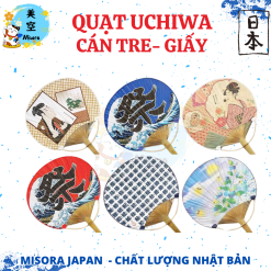 quạt uchiwa Nhật Bản họa tiết truyền thống đẹp