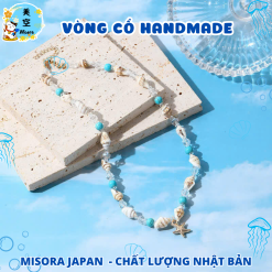 Vòng Cổ Handmade Ốc Biển Hạt Gốm