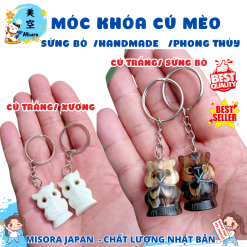 móc khóa cú mèo sừng bò