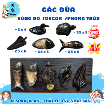 gác đũa sừng bò decor bàn ăn sang trọng , gác bút vẽ