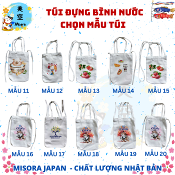Túi vải đựng bình nước xin yêu dễ thương canvas, túi đựng bình nước dễ thương cho học sinh sinh viênalt="túi vải canvas đựng bình nước cute phong cách" túi đựng bình nước xinh yêu thời trang tiện lợi