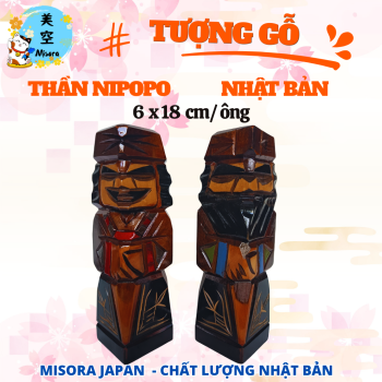 Tượng gỗ Nipopo Nhật Bản thủ công tinh xảo