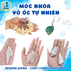 móc khóa vỏ ốc tự nhiên độc đáo, móc khóa sao biển handmade, móc khóa biển cả trang trí balo túi xách