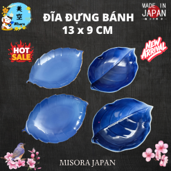 đĩa gốm Nhật hình chiếc lá – đĩa sứ trang trí bàn ăn phong cách Nhật Bản