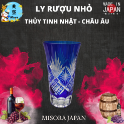 Ly thủy tinh nhỏ uống rượu phong cách Nhật sang trọng