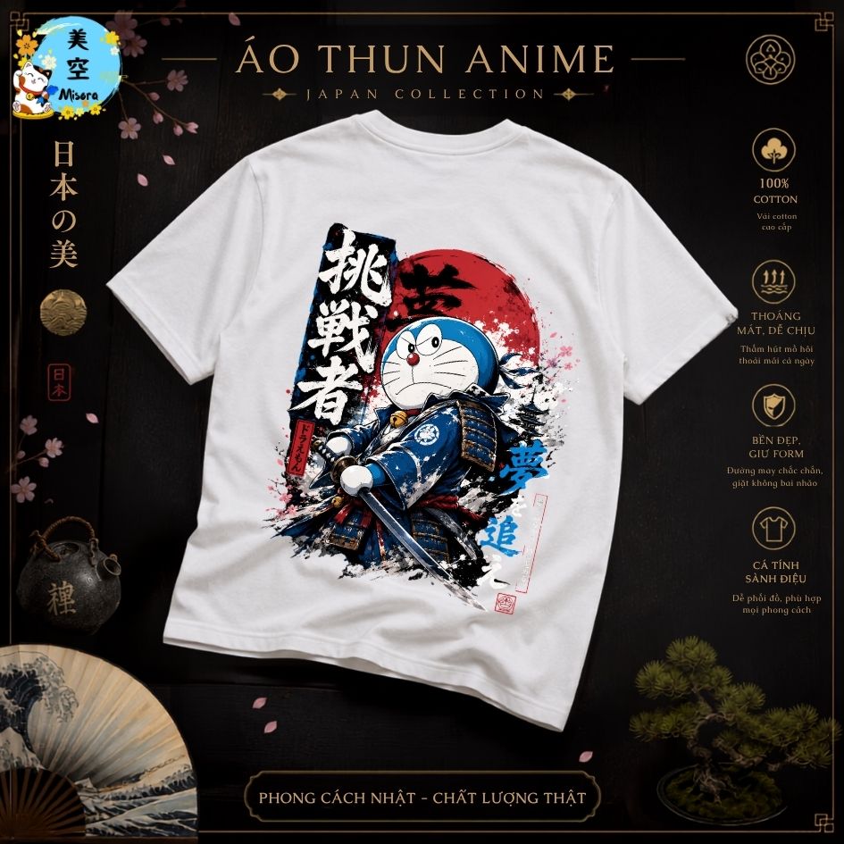 Áo Thun Anime Nhật Bản Cotton Cao Cấp