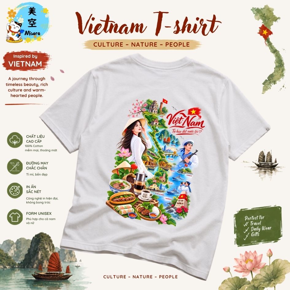 Áo Thun Việt Nam | Vietnam T-Shirt | ベトナムTシャツ | Áo Souvenir Việt Nam